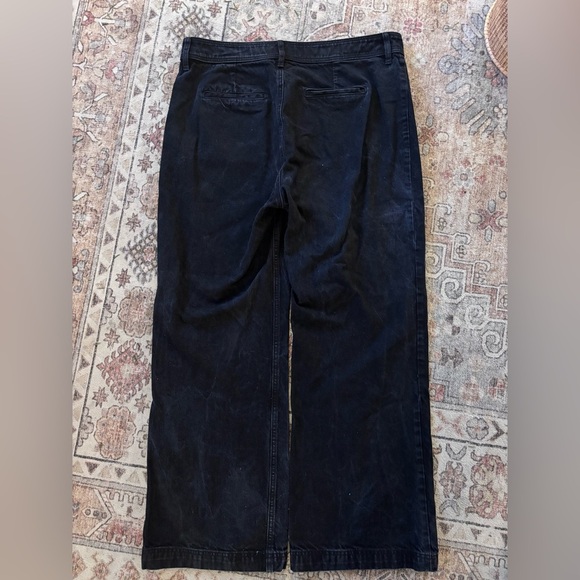 Sezane | Black Denim Wide Leg Jeans - Picture 5 of 7
